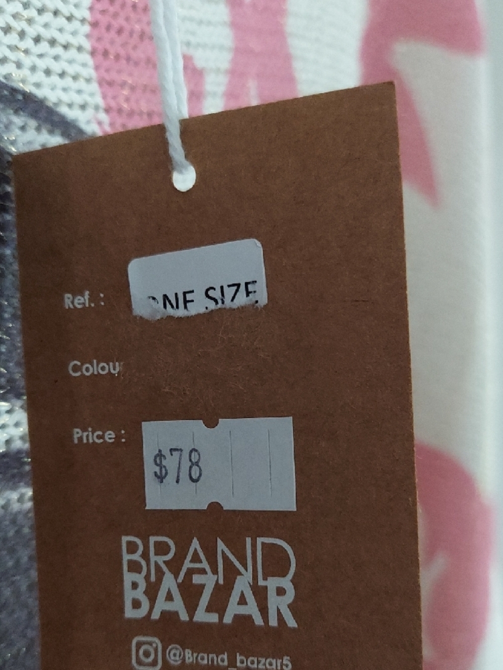 Cream & Pink Botanical Graphic Pullover Sweatshirt with Woman Motif - Picture 3 of 7